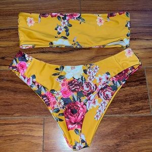 Cute flower pattern bikini